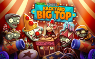 Grinderhead Zombie in an advertisement for Backyard Big Top