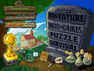 The main menu