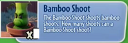 Bamboo Shoot's stickerbook description in Garden Warfare 1