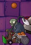 Catapult Zombie lobbing a basketball