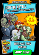 Zombot 1000 in an advertisement for The Smash Pack Bundle