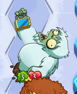 Zombie Yeti activating his abilities, (note that both abilities use the same animation)