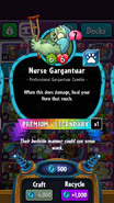 Nurse Gargantuar's statistics