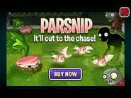 An advertisement featuring Parsnip