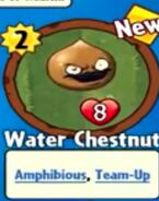 The player receiving Water Chestnut from a Premium Pack