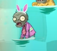 Springening Zombie in Big Wave Beach