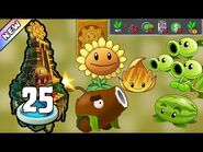 Plants vs Zombies 2 - Lost City Day 25 -Plants Lvl 1 & No Premium-