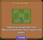 The player purchasing Enchant-mint