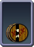 Pirate Barrel's almanac icon, a leftover from the international version, where it also goes unused