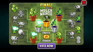 Shadow Peashooter in an advertisement of Mulch Madness Final