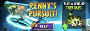 Tiger Grass in an advertisement for Penny's Pursuit