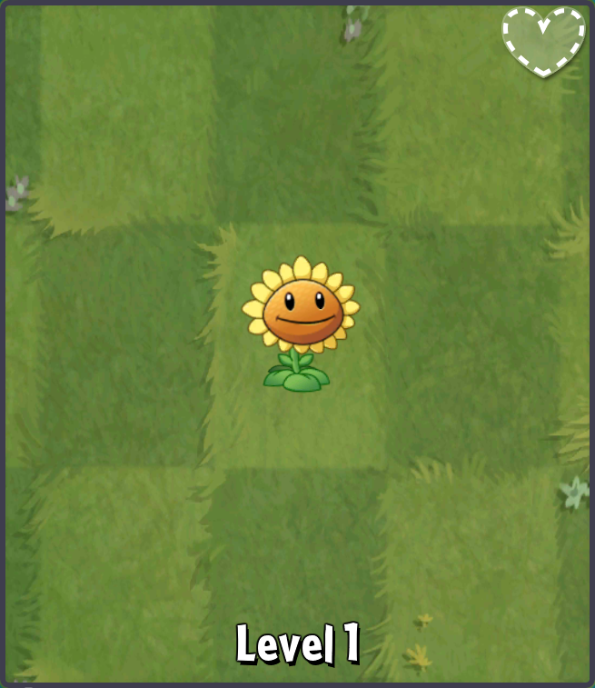 Plants vs Zombies 2 - Sunflower Leveling Up 