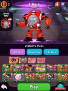 Z-Mech in the hero selection screen