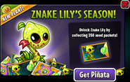 Znake Lily in an advertisement
