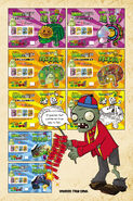 Chinese New Year Zombie in the Art of Plants vs. Zombies book