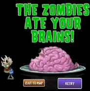 Jurassic Fossilhead ate the player's brains