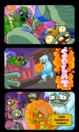 The third and final comic strip in the zombie mission "Battle at the BBQ" (before the 1.2.11 update)