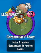 The player receiving Gargantuars' Feast from a Premium Pack