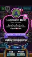 Transformation Station's statistics