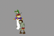 Death animation of Roman Caesar Zombie