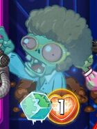 Disco Zombie frozen and shielded