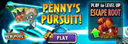 Escape Root in an advertisement on the main menu for Penny's Pursuit