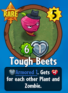 The player receiving Tough Beets from a Premium Pack