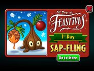 Sap-Fling in the 12 Days of Feastivus Advertisement