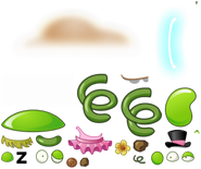 Spring Bean's textures, including unused costumes