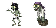 Concept art of the Egyptian and Pirate Zombie