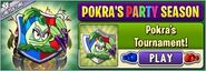 Pokra in an advertisement in Pokra's Tournament for Arena in the main menu