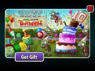 A Flag Zombie in an advertisement of Birthdayz 2019