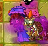 Parasol Zombie slowed by Stallia