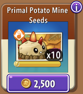 Primal Potato Mine's seeds in the store (10.6.2)