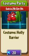 Holly Barrier's costume in the store