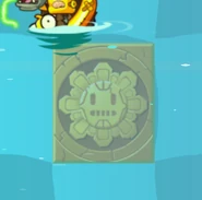 Gold Tile on the water tide