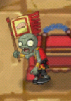 A shrunken Flag Monk Zombie