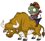 HD Zombie Bull with Zombie Bull Rider