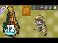 Plants vs Zombies 2 - Lost City Day 12 -Plants Lvl 1 & No Premium-