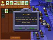 The unique message that only appears on the first playthrough.
