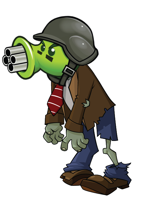 Gatling Pea Zombie Plants Vs Zombies Wiki Fandom