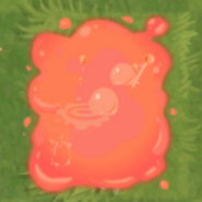 Lava puddle in-game