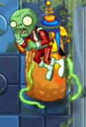 A glowing Jetpack Zombie