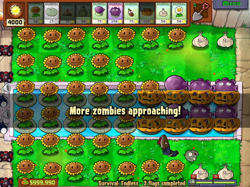 plants vs zombies 1 endless strategy