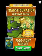 Transfiguration on the advertisement for the Food Fight Bundle