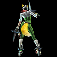 Bayonetta dressed like Fox Mccloud