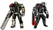 Jack Concept Arts: Anarchy Reigns (Left), MadWorld (Right)