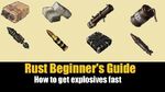 Rust Beginner's Guide - How To Get Explosives Fast in Rust 2019