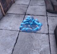 A campfire that is able to be placed in the experimental version of Rust.