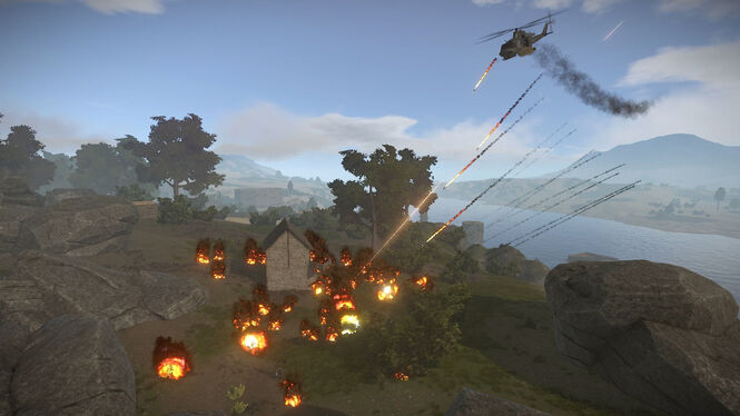 Attack Helicopter Napalm